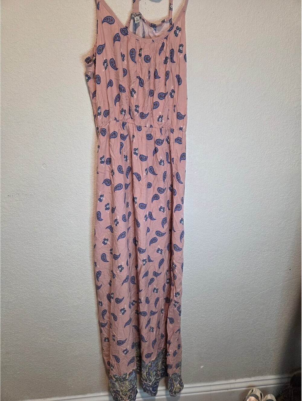 J for Justify Paisley Print Sleeveless Dress with Slit, XL
